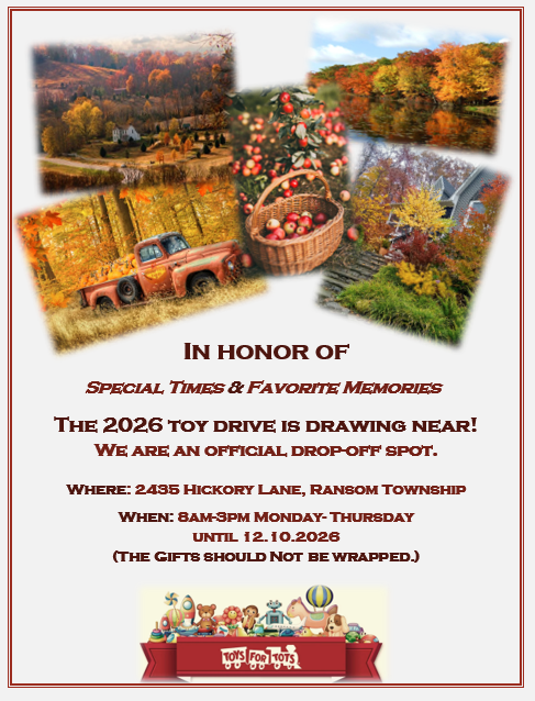 2026 Toys for Tots Accepted at Township Building